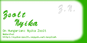 zsolt nyika business card